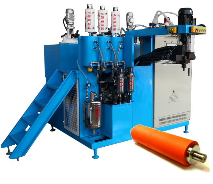 PU roller machine